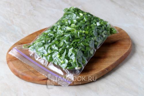 Подготовка зеленого лука к хранению